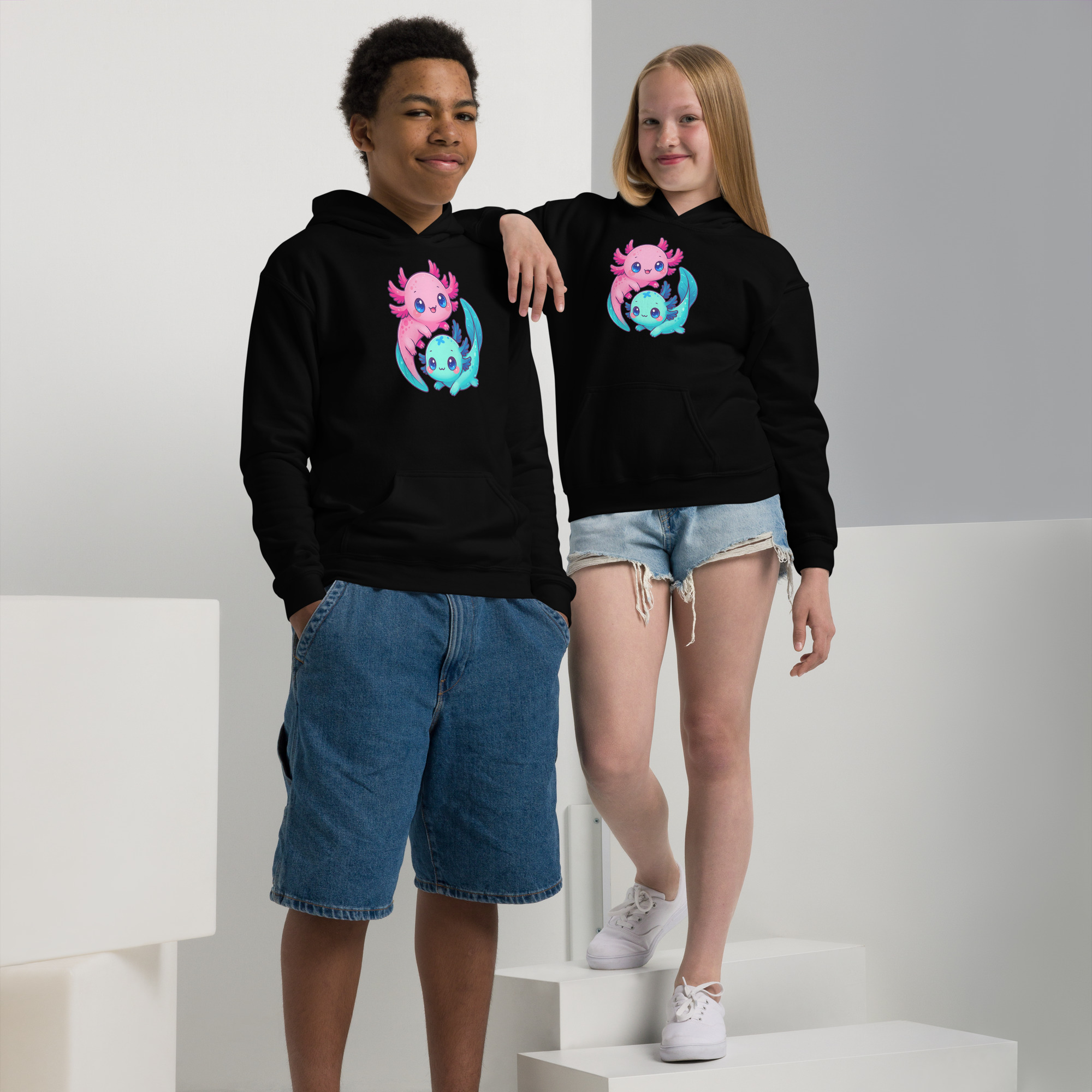 Axolotl Youth heavy blend hoodie