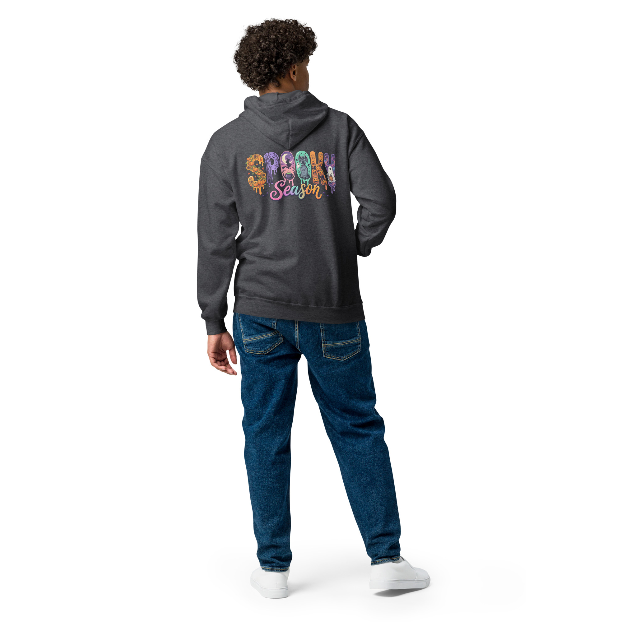 Spooky Season Unisex heavy blend zip hoodie - Image 5