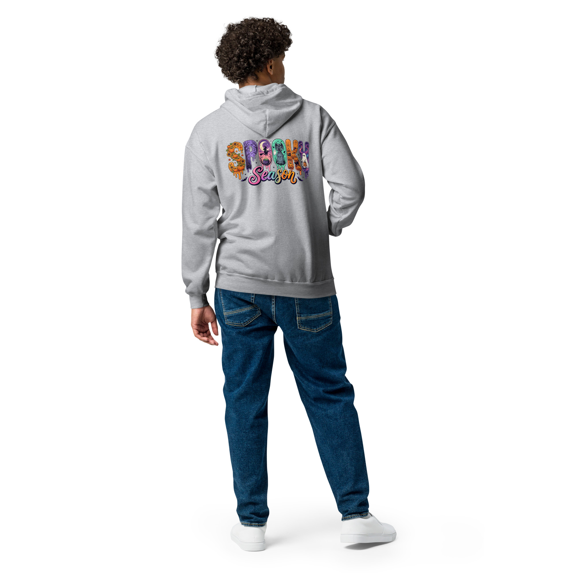 Spooky Season Unisex heavy blend zip hoodie - Image 8