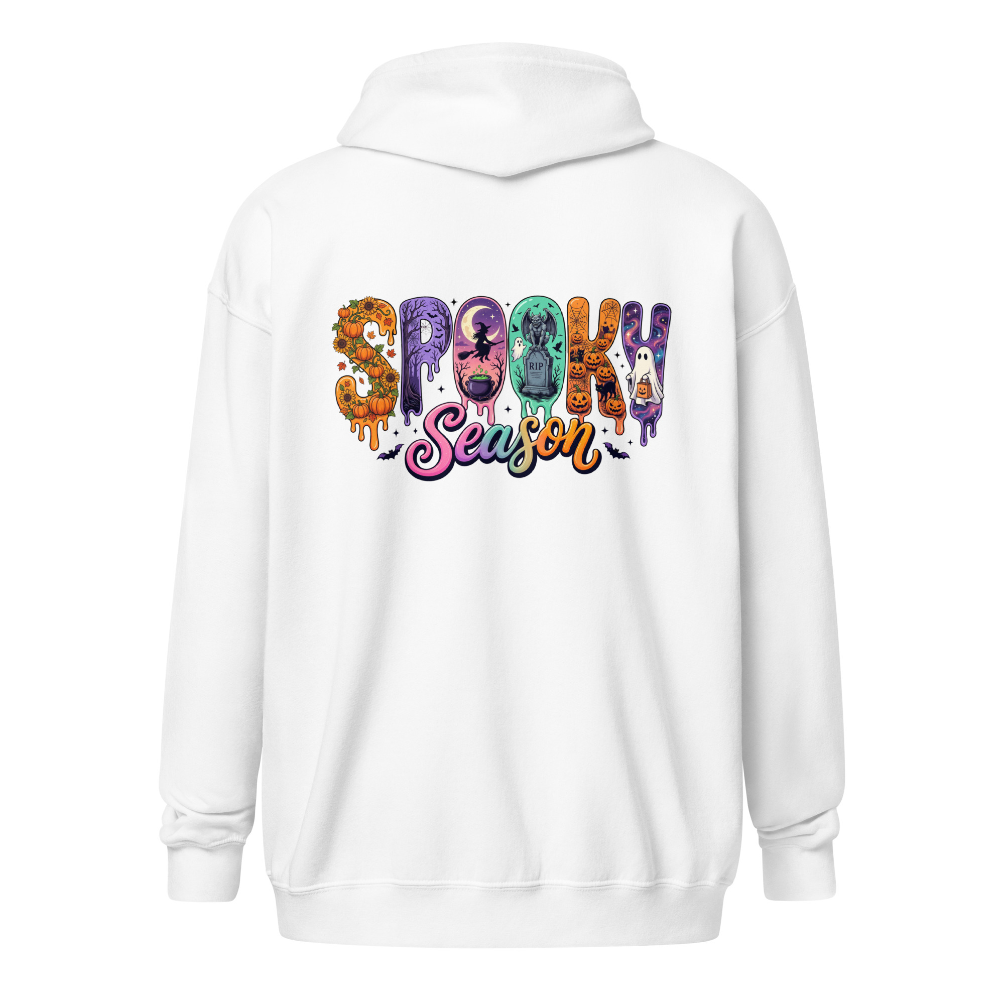 Spooky Season Unisex heavy blend zip hoodie - Image 37