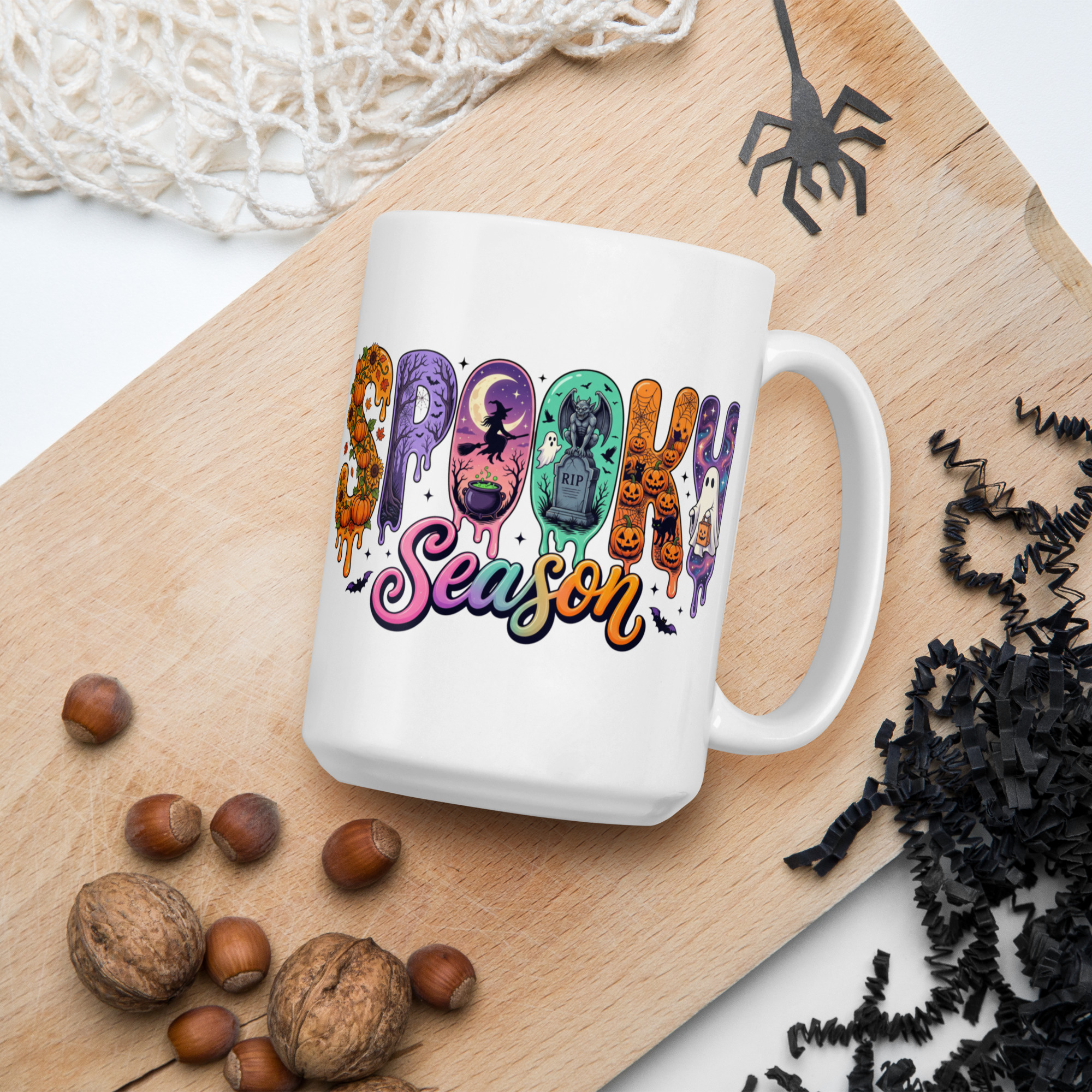Spooky Season White glossy mug - Image 3