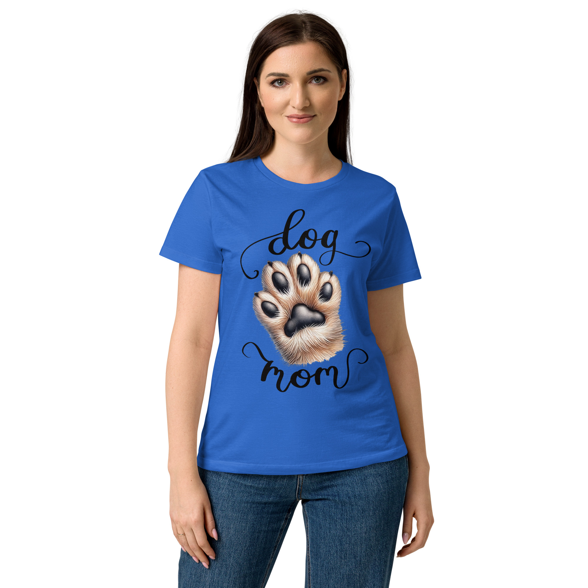 Dog Mom Women’s basic softstyle t-shirt - Image 3