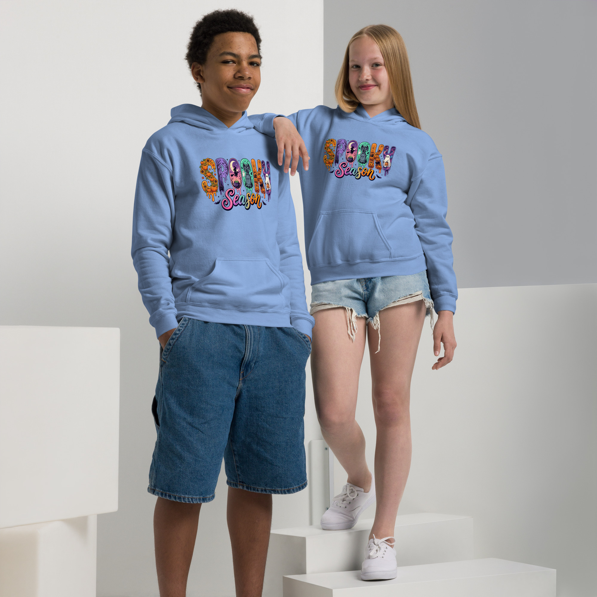 Spooky Season Youth heavy blend hoodie - Image 5