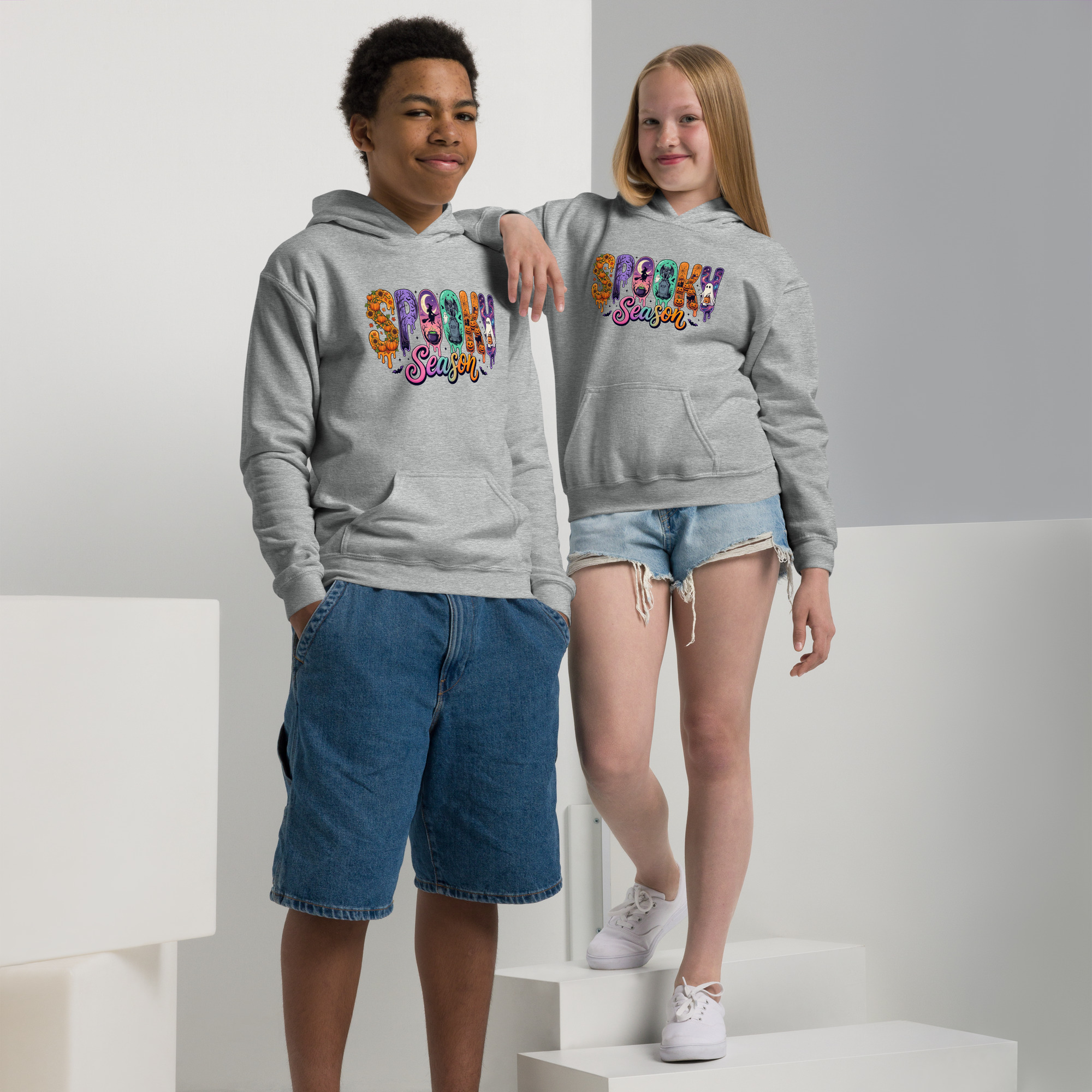 Spooky Season Youth heavy blend hoodie - Image 6