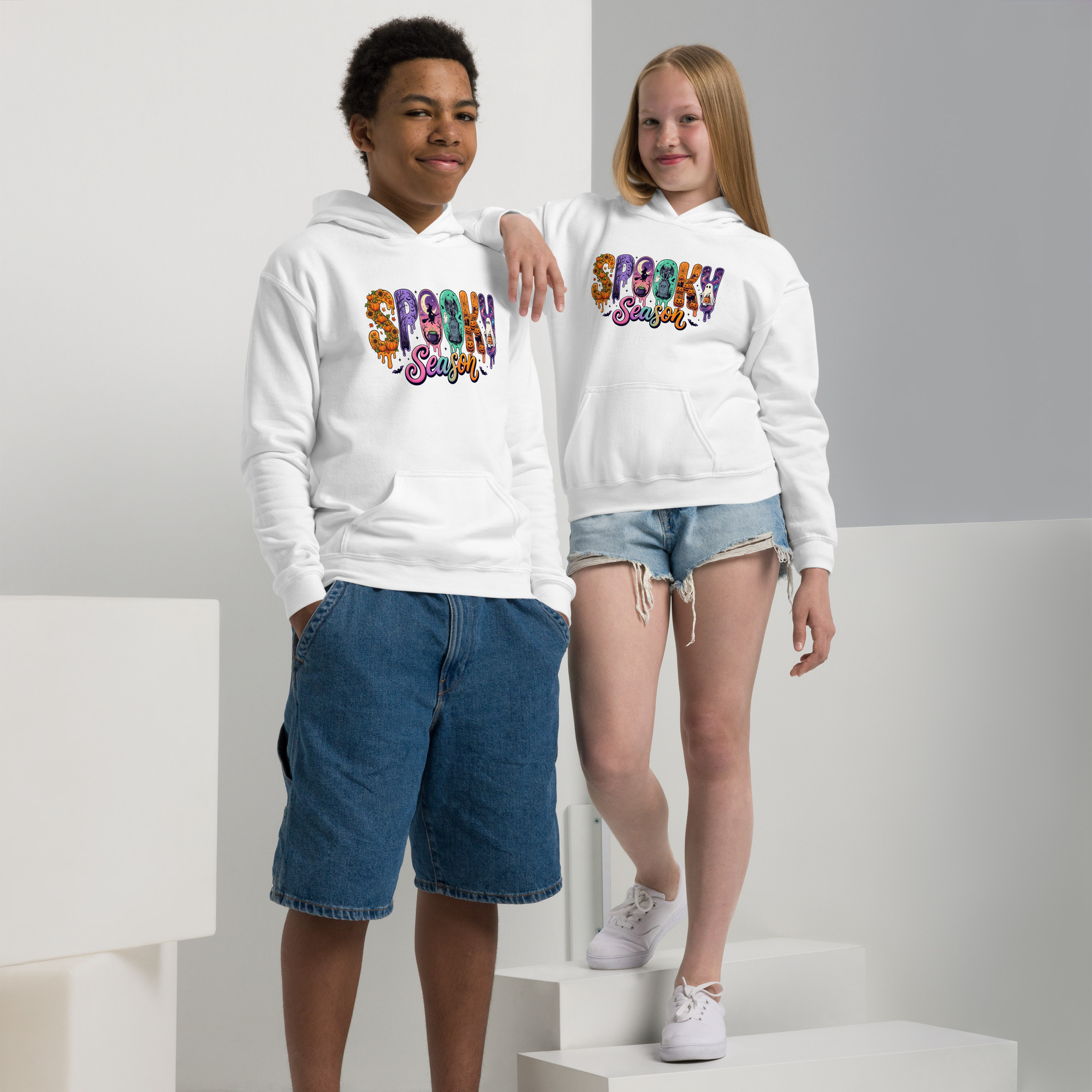Spooky Season Youth heavy blend hoodie - Image 7