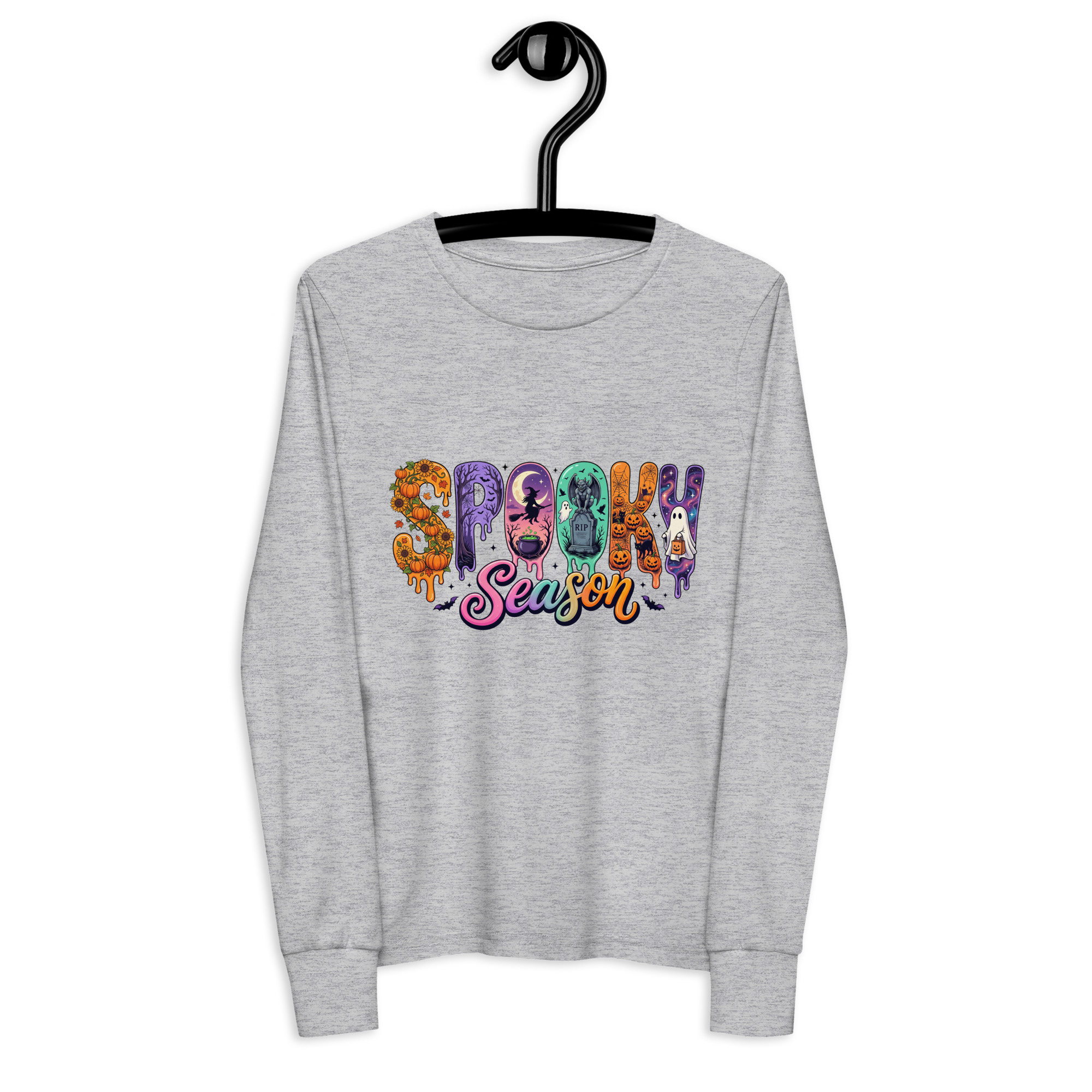 Spooky Season Youth long sleeve tee - Image 4