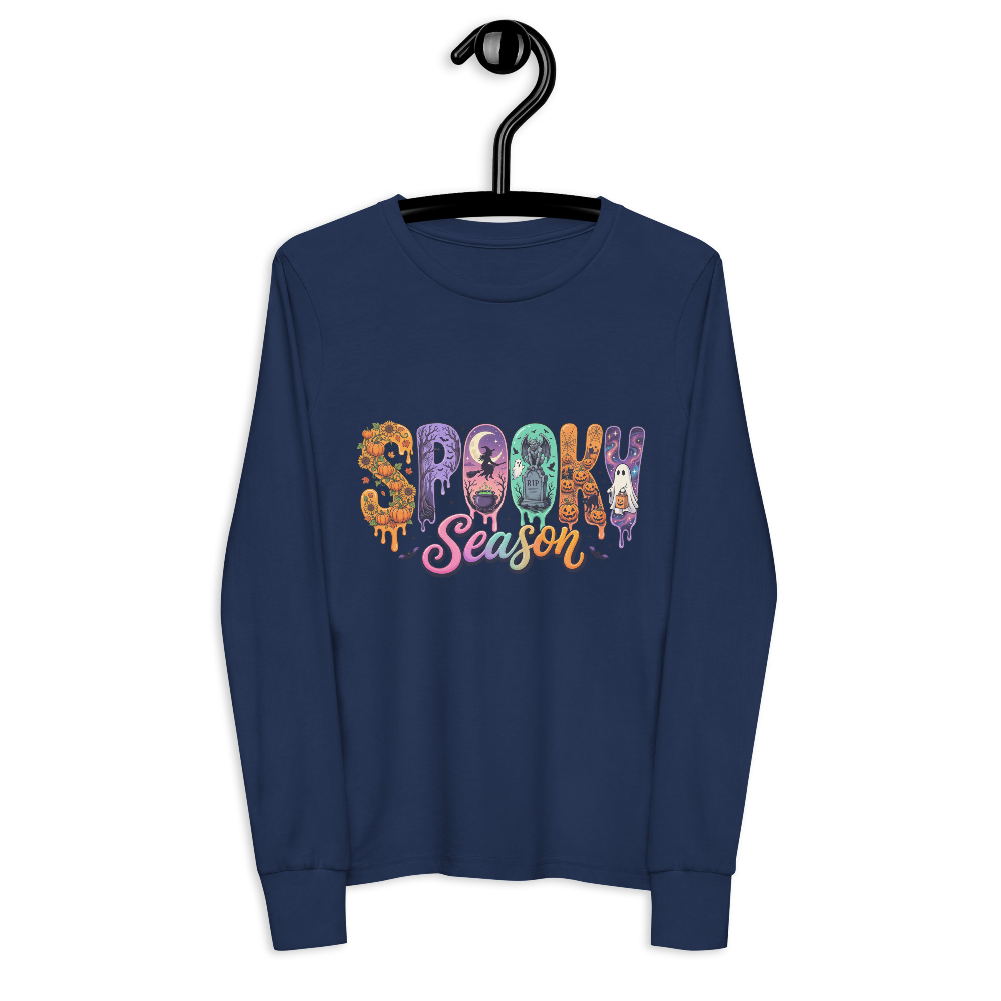 Spooky Season Youth long sleeve tee - Image 2