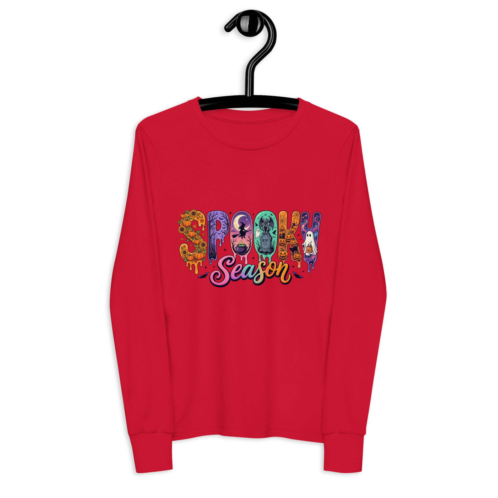 Spooky Season Youth long sleeve tee - Image 3