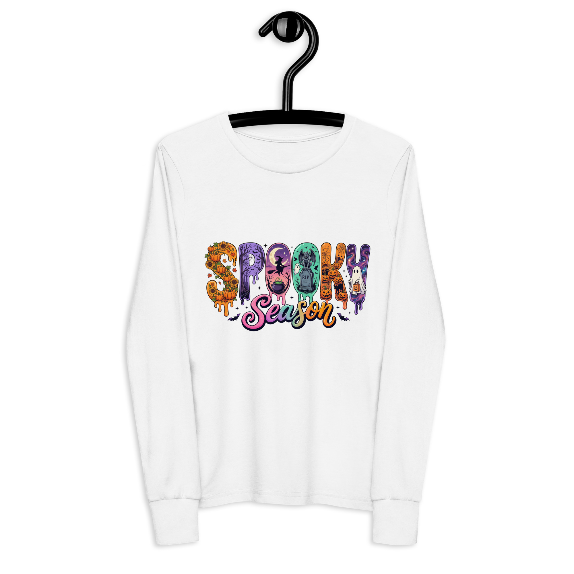 Spooky Season Youth long sleeve tee - Image 5